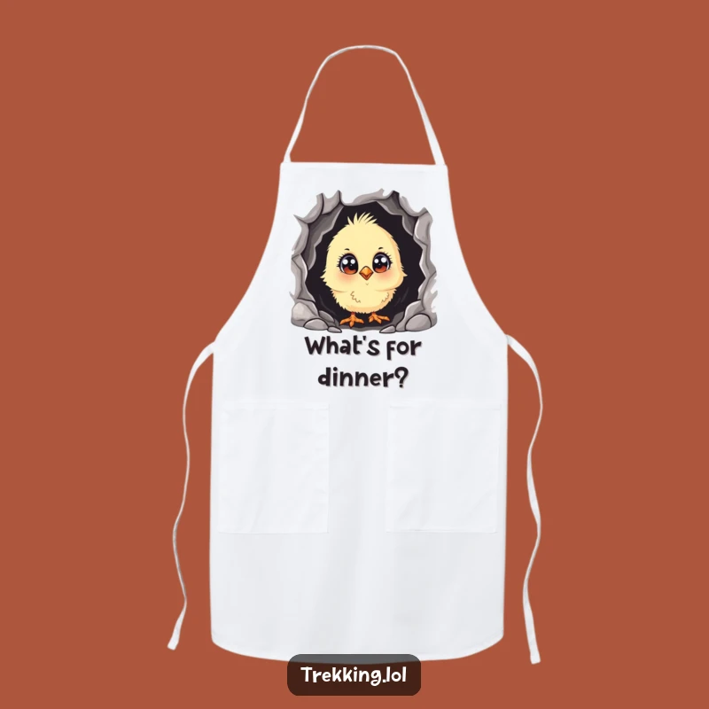 Funny Curious Chick Apron: Hilarious Kitchen Wear for the Explorer