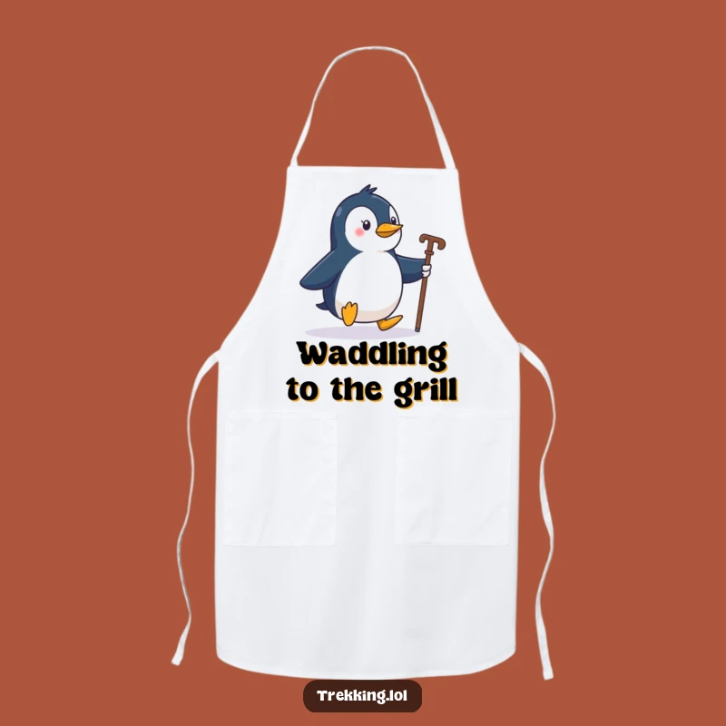 Funny Penguin Explorer Apron - Cook & Travel With Enthusiasm