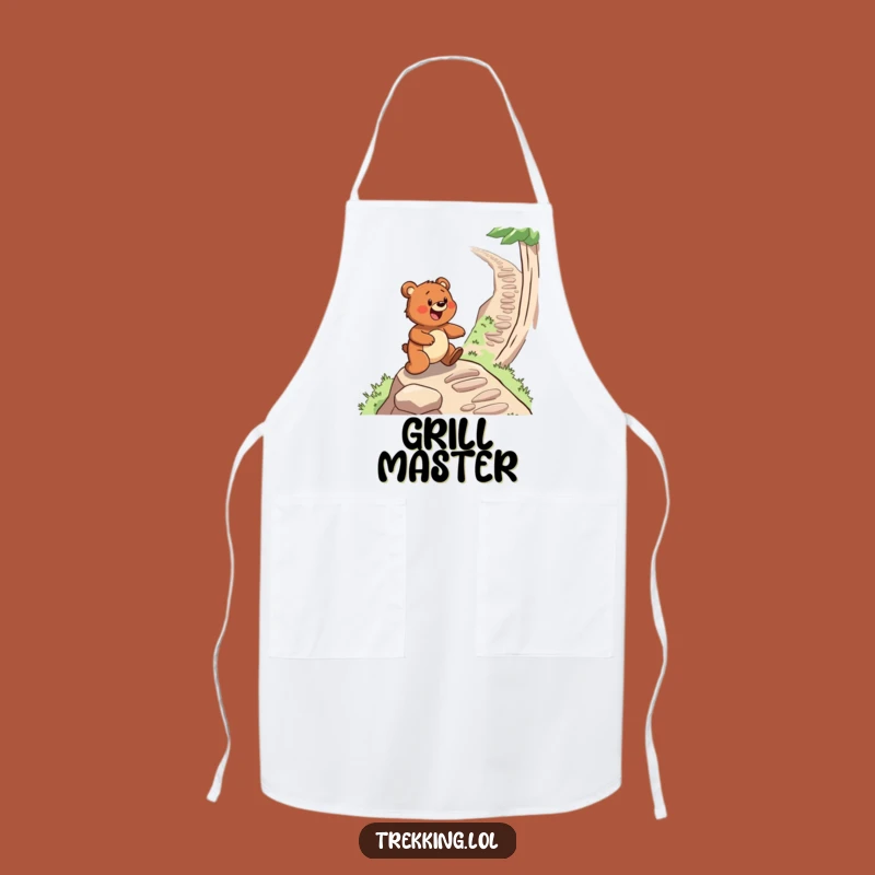 Funny Bear Apron: Kitchen Adventurer for Grilling and Cooking Funny Gift