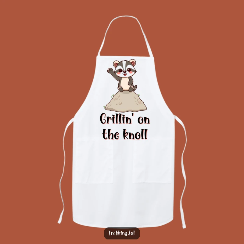 Funny Badger Hilltop Wave Apron: Energetic and Cheerful Kitchen Wear