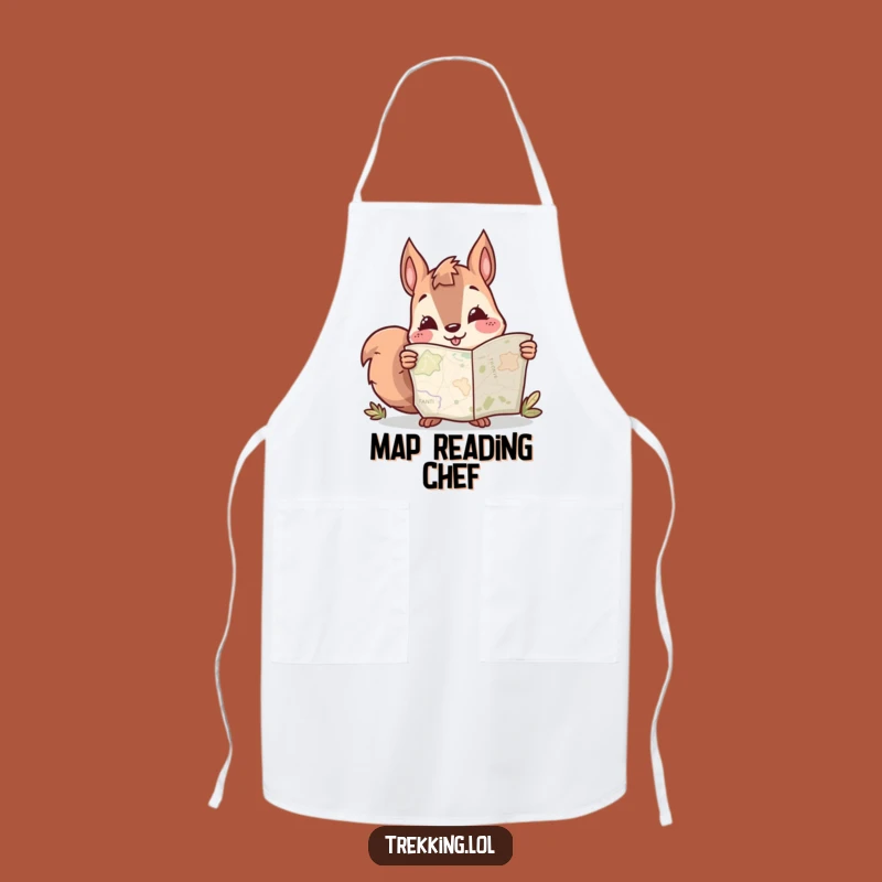 Funny Squirrel Map Apron: Cook Up Laughs with This Humorous Kitchen Gift