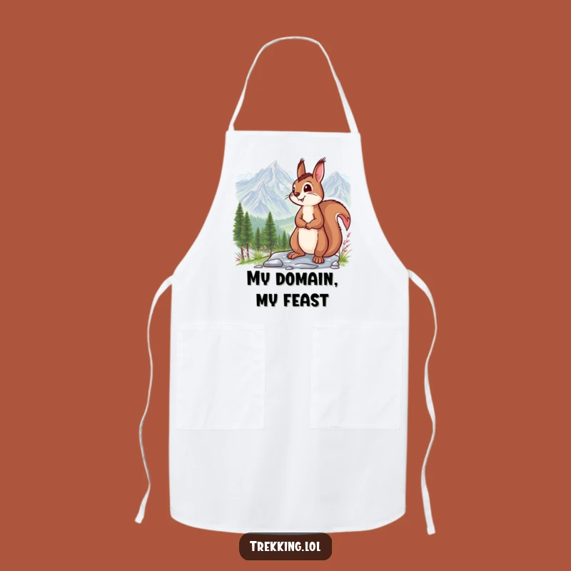 Funny Squirrel Mountain Vista Apron: Hilarious Kitchen Gear for Outdoorsy Cooks