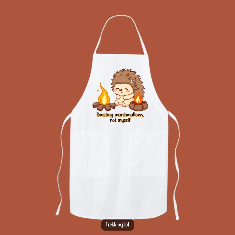 Funny Hedgehog Campfire Apron - Chef's Delightful Woodland Gift