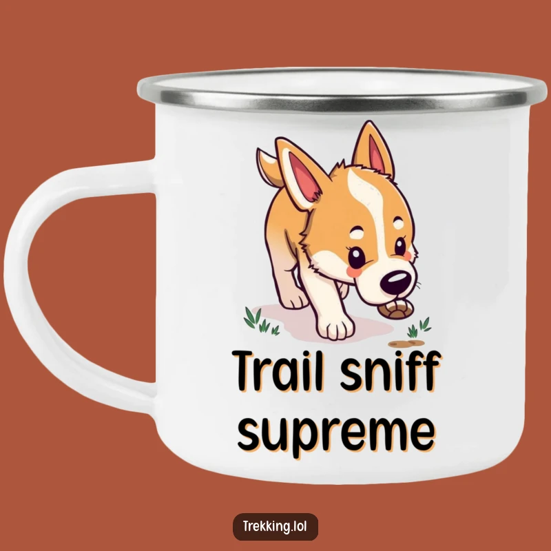 Funny Dog Tracking Camping Mug: Adventure Fuel for Hilarious Outdoor Pursuits