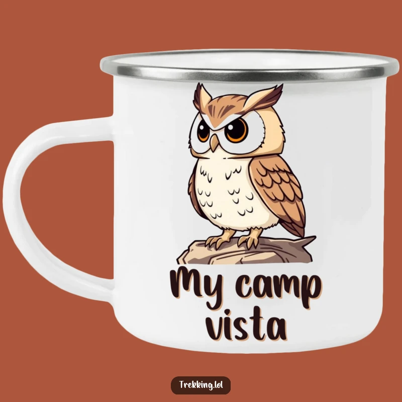Funny Proud Owl Camping Mug: Wise & Hilarious Companion for Campfire Thoughts