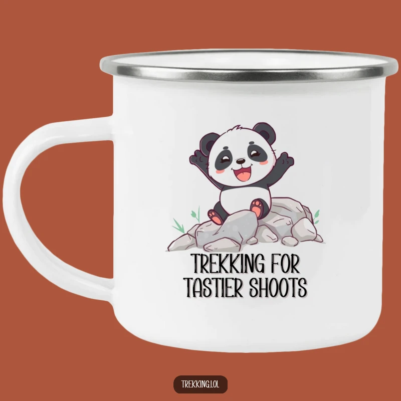 Funny Panda Path Camping Mug - Adventure Buddy Outdoor Gift