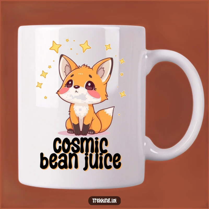 Funny Fox Star Wonder Mug: Curious Night Sky Gift for Dreamers and Stargazers