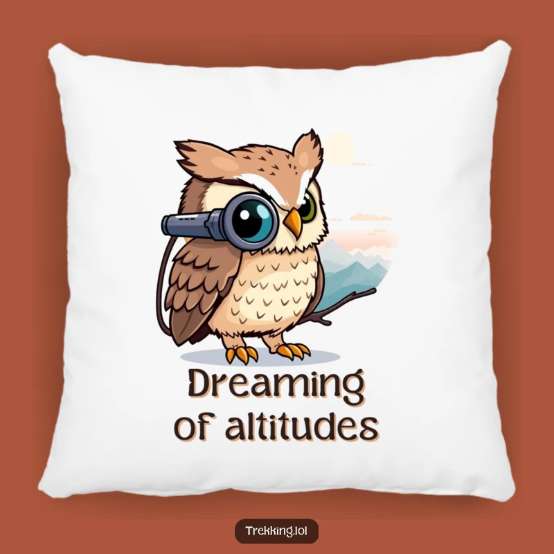 Funny Owl Binoculars Pillow - Comfy Accent for the Observant!
