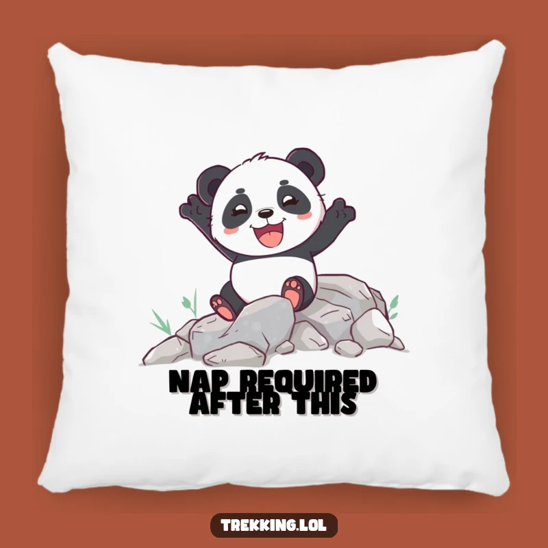 Funny Panda Path Pillow - Soft Cushy Trail Buddy Gift