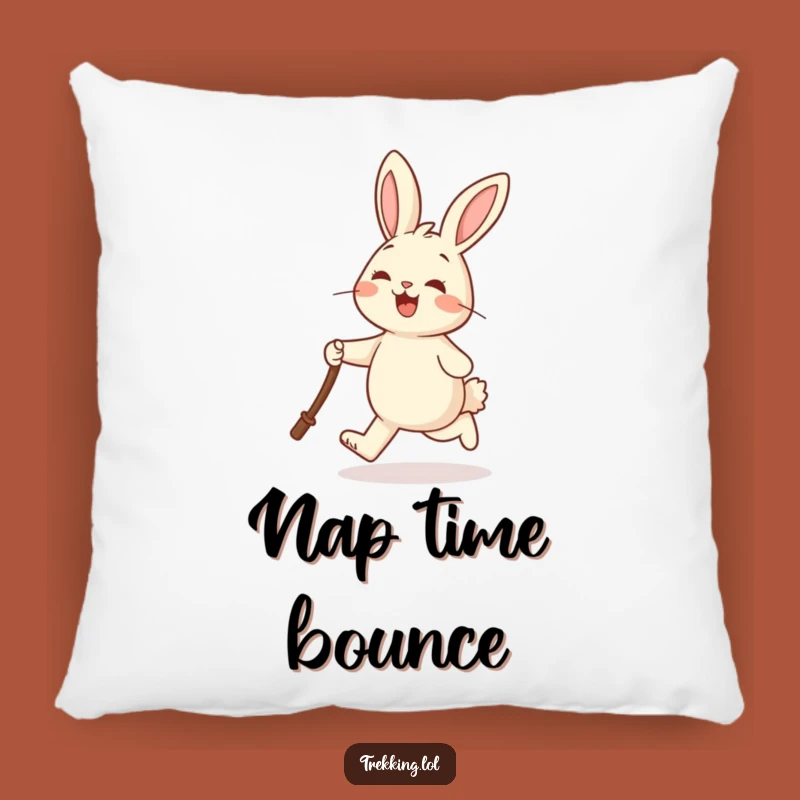 Funny Rabbit Pillow: Cozy Cheerful Hopper Cushion for Comfort Funny Gift