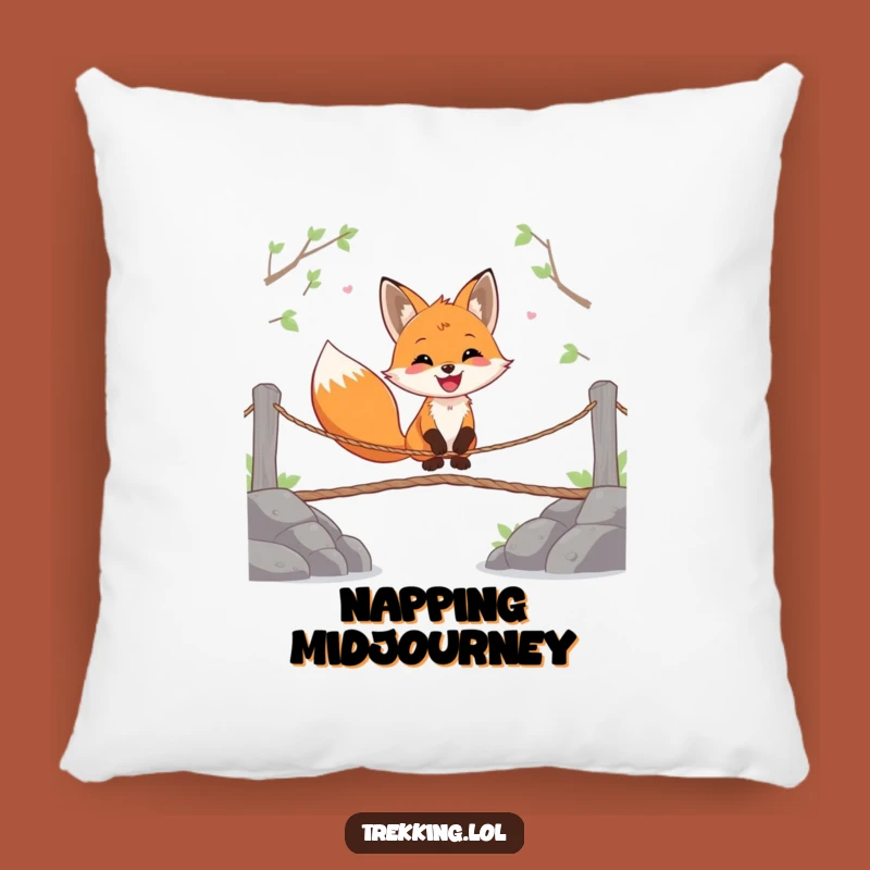 Funny Fox Pillow: Cozy Comfort for Happy Adventurers