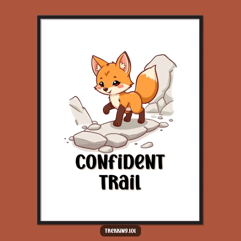 Funny Fox Cub Adventure Digital Art - Instant Explorer Decor!