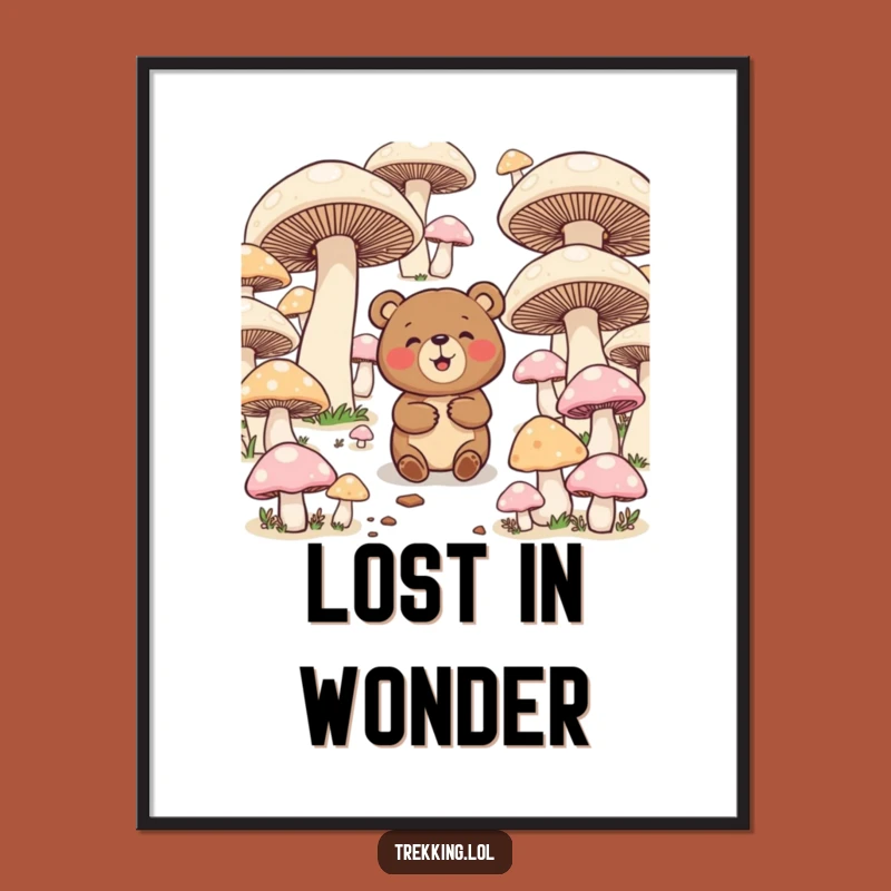 Funny Bear Maze Adventure Print: Whimsical Art for Playful Spaces