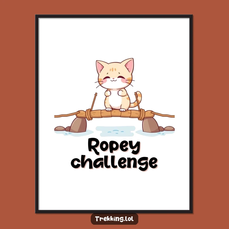 Funny Giggling Cat Digital Art - Hilarious Adventure Wall Decor!