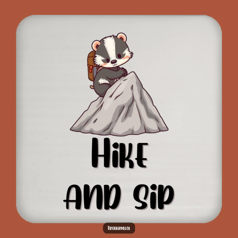 Funny Badger Coaster: Protect Surfaces on Your Journey