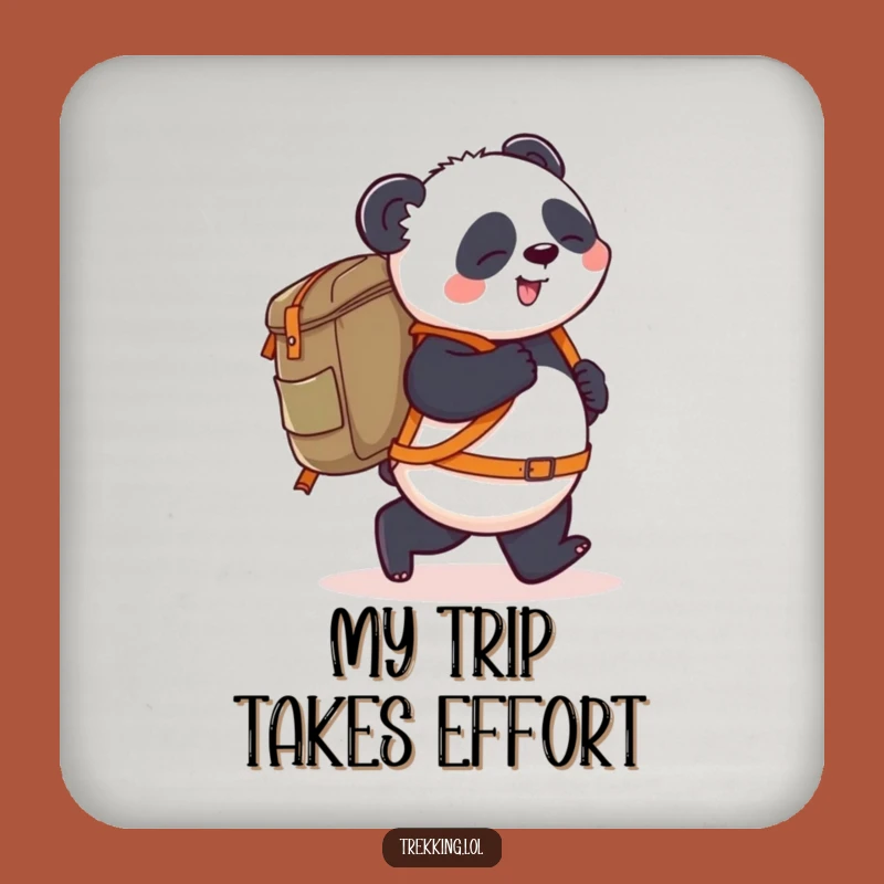 Funny Panda Coaster: Protect Surfaces with a Clumsy Panda