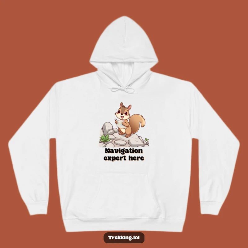 Funny Squirrel Explorer Hoodie - Cozy & Comical Outdoor Wear