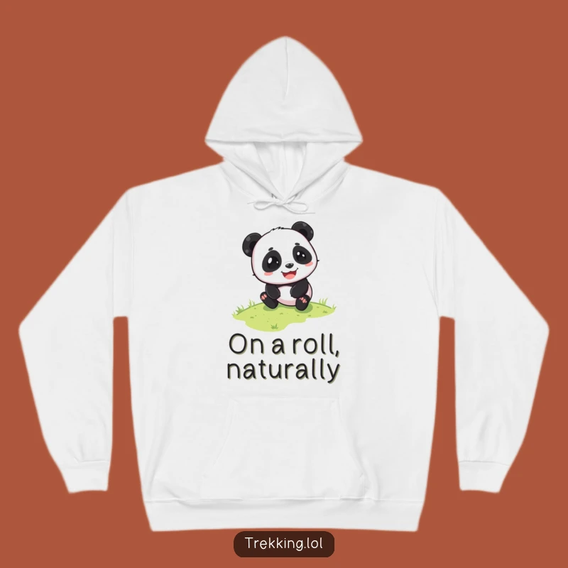 Funny Cozy Panda Sliding Hoodie - Warm Sloth Humor Gift