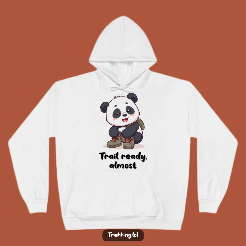 Funny Panda Hiking Hoodie: Cozy Trails and Laughter Gift