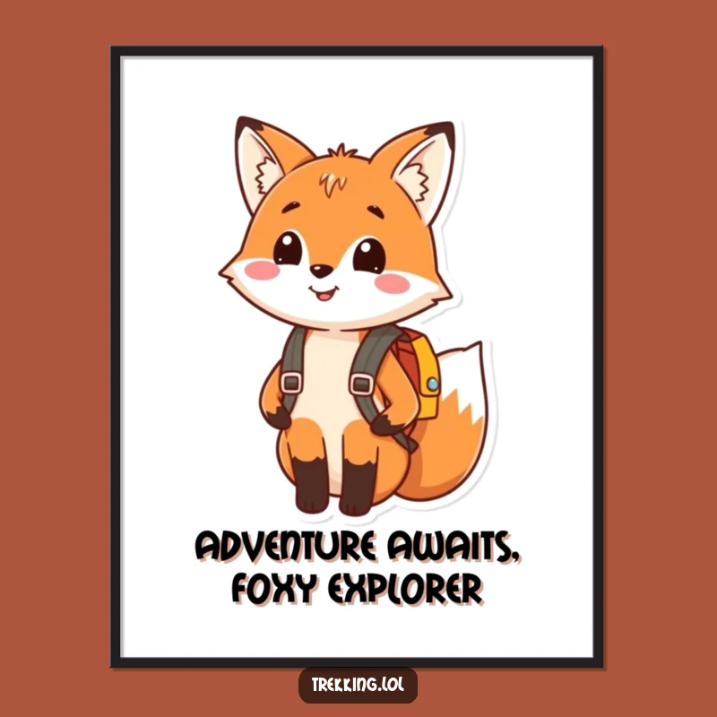 Funny Free Printable Fox Wall Art: Cute Adventure Downloadable Decor!