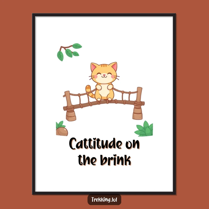 Free Printable Smiling Cat Wall Art - Whimsical Adventure Downloadable Decor