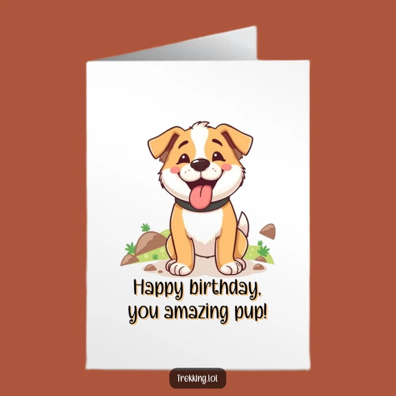 Free Printable Dog Birthday Card Hilarious Downloadable for Happy Hikers