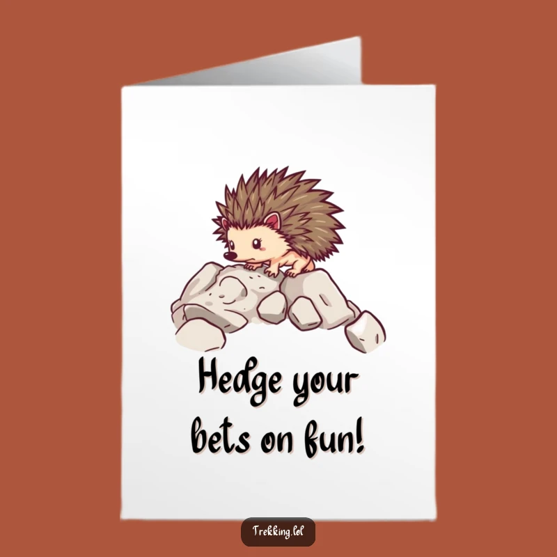 Free Printable Hedgehog Birthday Card: Funny DIY Trail Gift