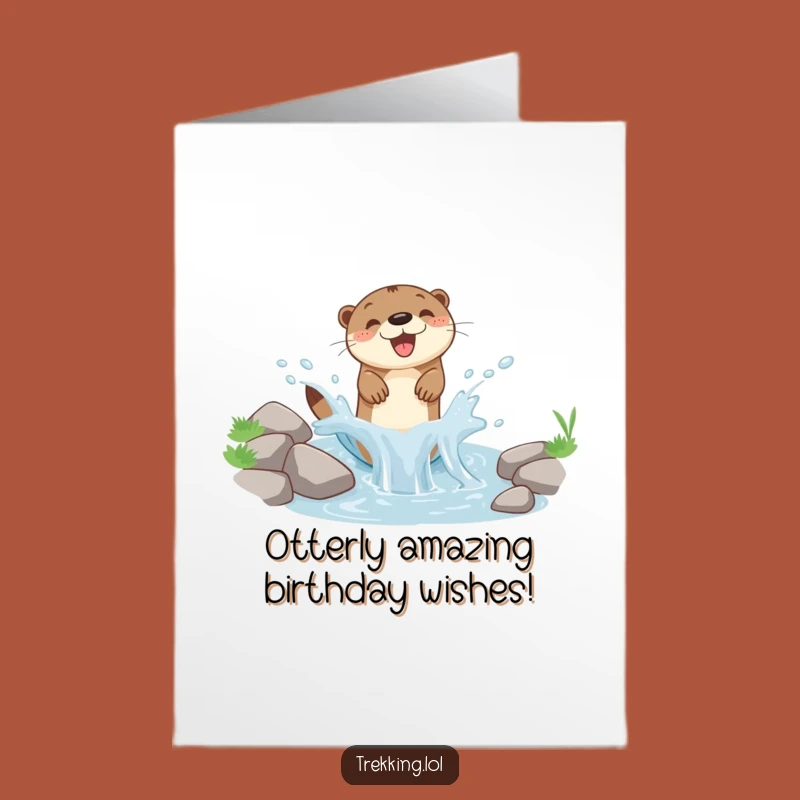 Free Printable Otter Birthday Card Hilarious Downloadable Fun for Otter Lovers