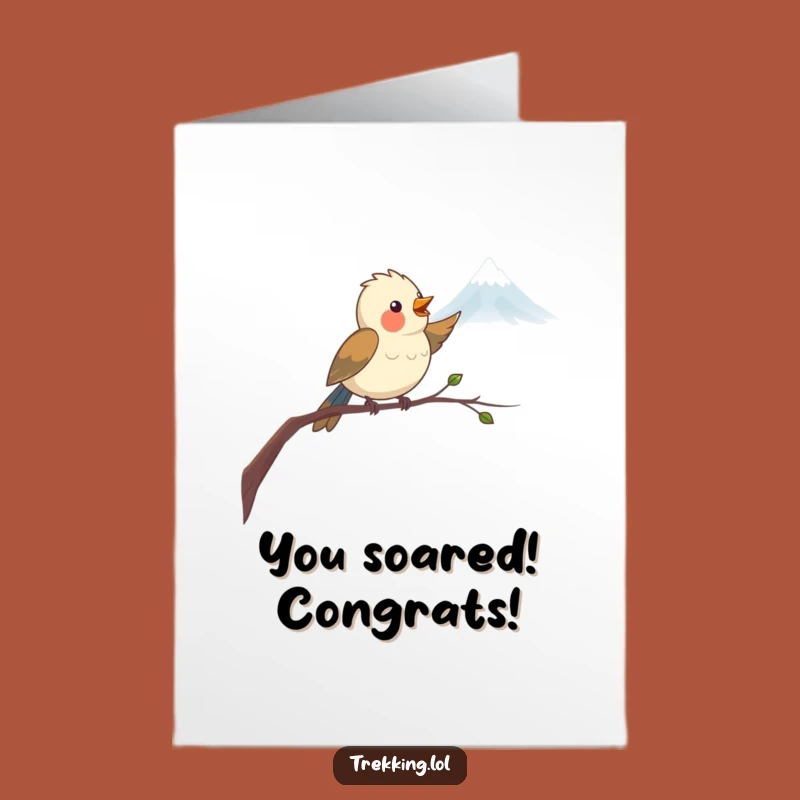 Free Printable Bird Congrats Card - Funny Downloadable Achievement Art
