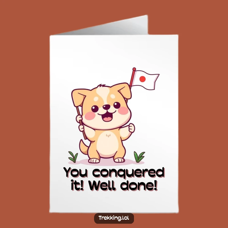 Free Printable Dog Congrats Card: Funny Canine Victory, Perfect Downloadable Gift