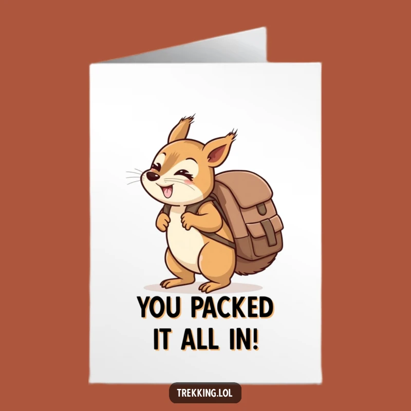Free Printable Squirrel Congratulations Card - Giggling Squirrel Funny Greeting
