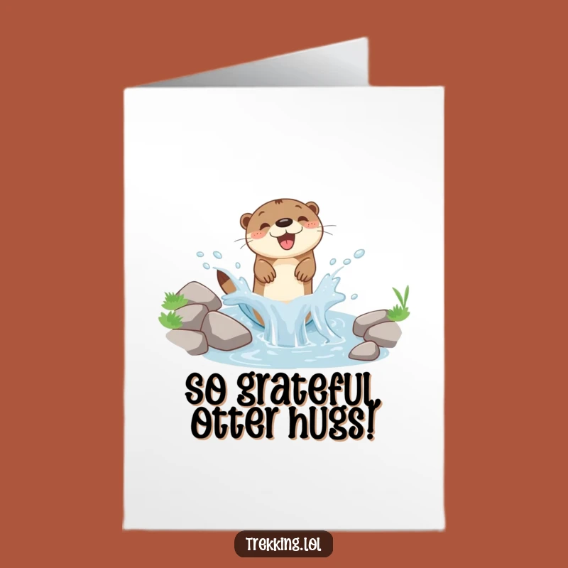 Free Printable Otter Thank You Card Adorable Downloadable Gratitude for Otter Enthusiasts