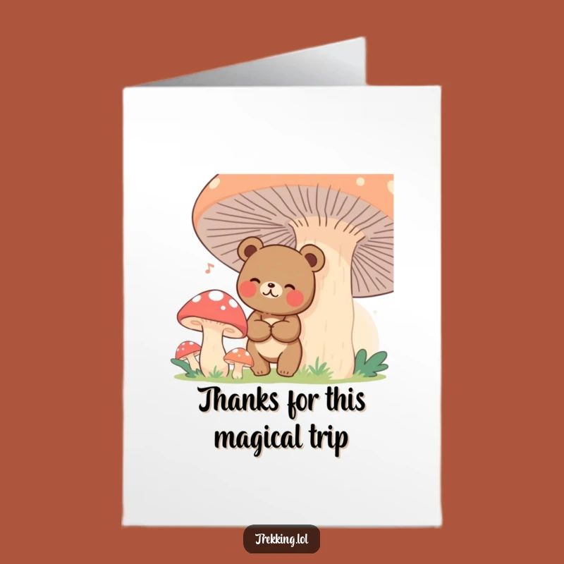 Free Printable Bear Thank You Card: Funny Downloadable DIY Gift for Guidance!