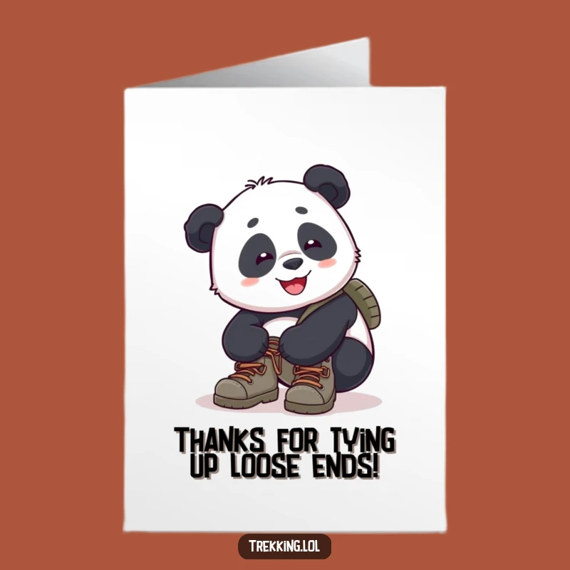 Free Printable Thank You Card: Panda's Hiking Prep - Sweet Downloadable Gift!