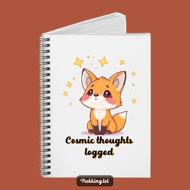Funny Fox Starry Wonder Notebook: Curious Journal for Nighttime Thoughts