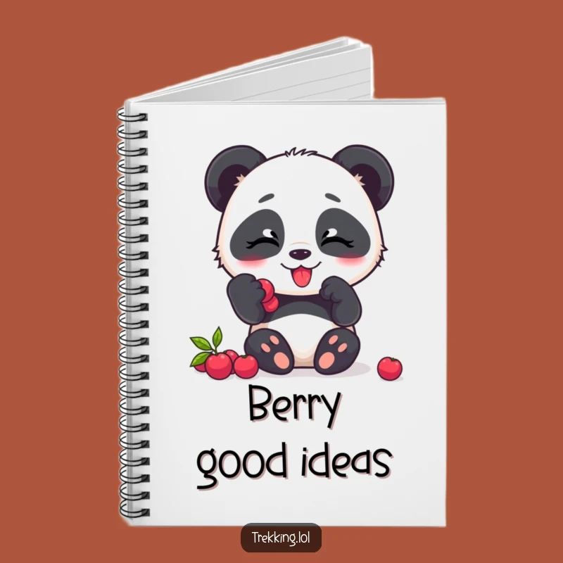 Funny Panda Berry Notebook: Jot Down Sweet Thoughts with Panda Giggles