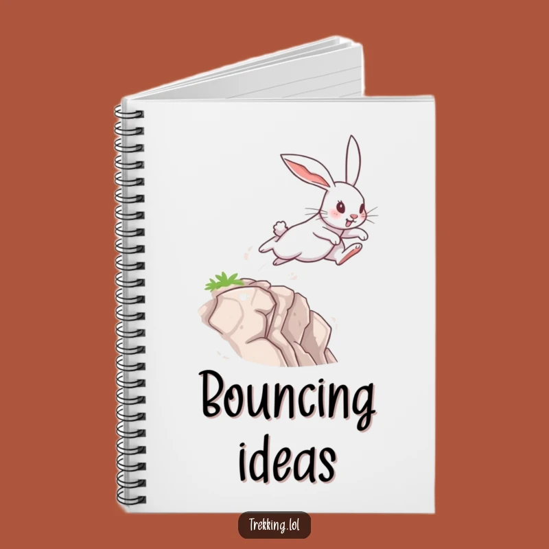 Funny Rabbit Leap Notebook: Determined Bunny's Journal for Bold Ideas, Perfect Funny Gift
