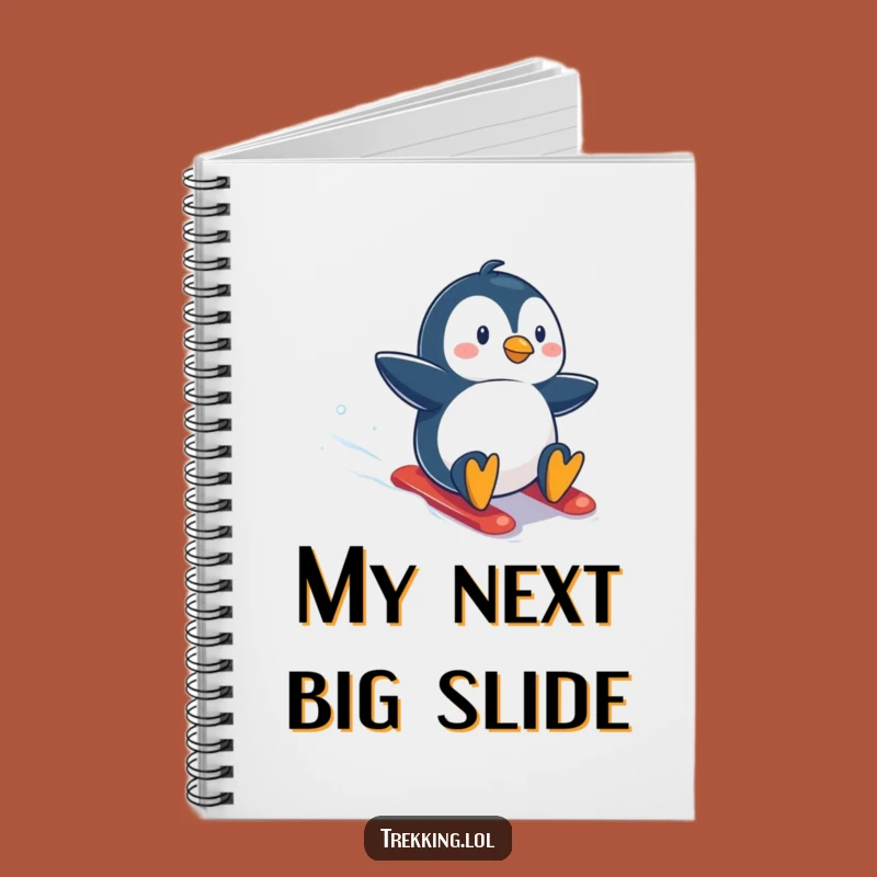 Funny Penguin Snowboarding Notebook: Jot Down Ideas on this Hilarious Arctic Ride