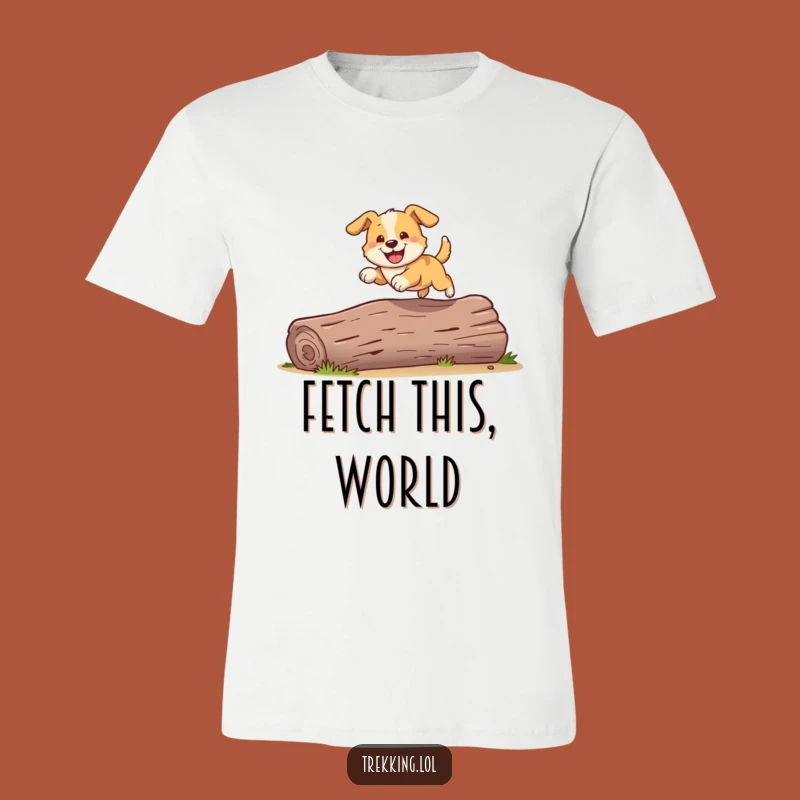 Funny Dog Adventure T-Shirt: Playful Pooch's Grin, Great Funny Gift Idea