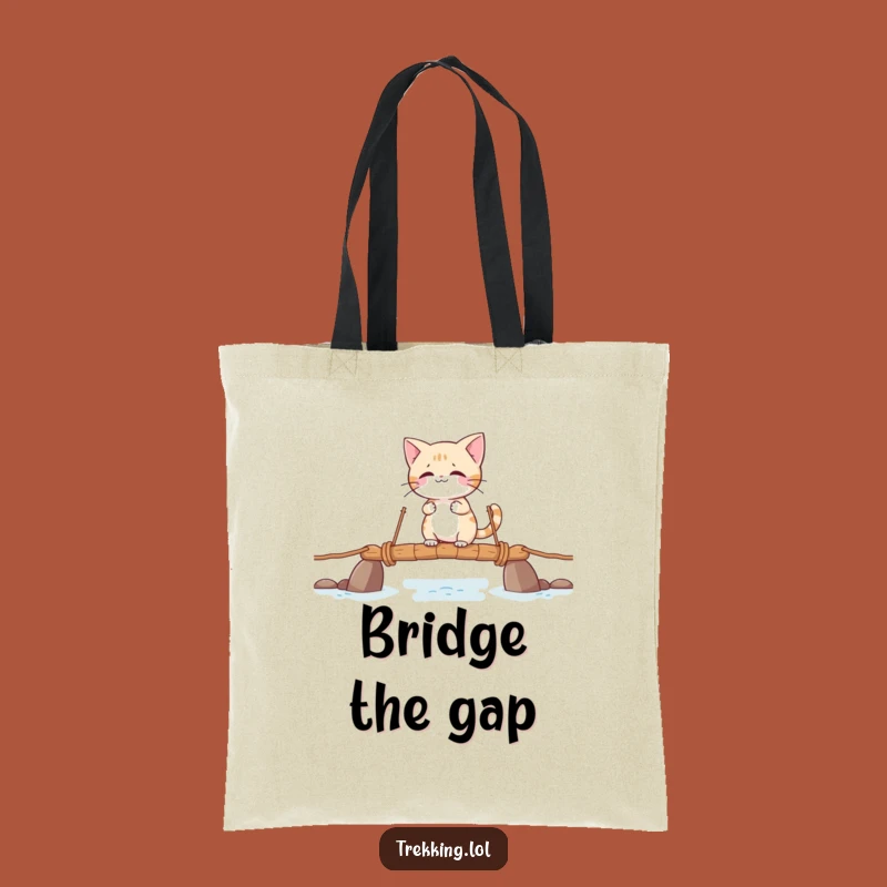 Funny Giggling Cat Tote Bag - Carry Your Laughs & Necessities!