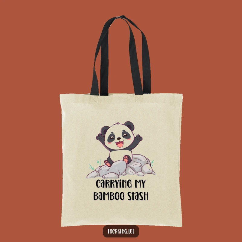 Funny Panda Path Tote Bag - Durable Adventure Carry-all Gift